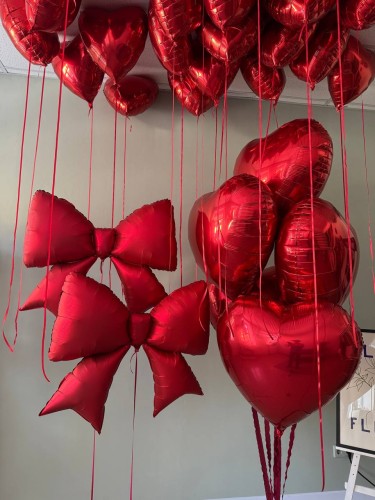 balony serca z helem