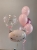 Zestaw Balonów z Helem na Urodziny Dla Niej, bubble z personalizowanym napisem, kotek, Balonogram