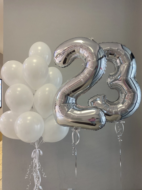 Zestaw Balonów z Helem na 23 Urodziny Dla Niej, Balonogram