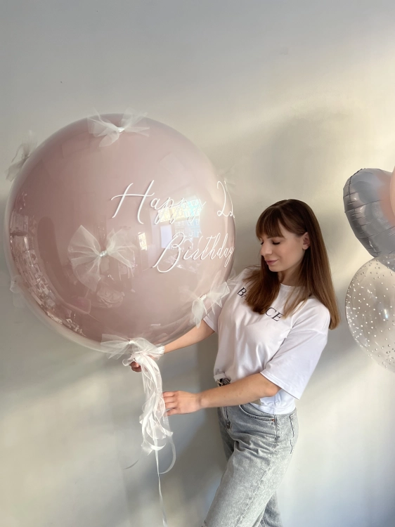 Zestaw Balonów z Helem na 22 Urodziny Dla Niej, Balonogram