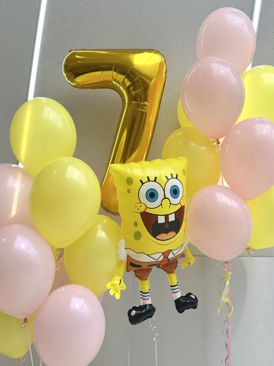 zestaw Balon lateksowy z helem, 30cm Żółty / Yellow 006