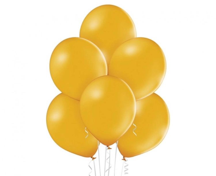 Balon lateksowy z helem, 30cm Pastel Miodowożółte/ Pastel Honey Yellow 491, Balonogram