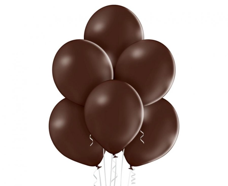 Balon lateksowy z helem, 30cm Pastel Kakaowe / Pastel Cocoa Brown 149, Balonogram