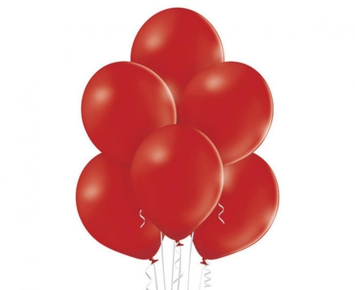 Balon lateksowy z helem, 30cm Pastel Głęboki Czerwony Bordowy / Pastel Deep Red 497, Balonogram