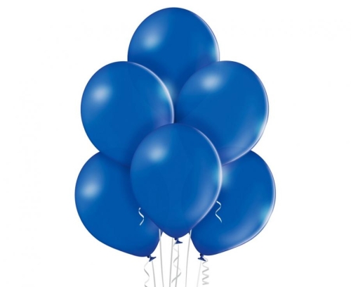 Balon lateksowy z helem, 30cm Pastel Ciemny Niebieski / Pastel Royal Blue 022, Balonogram