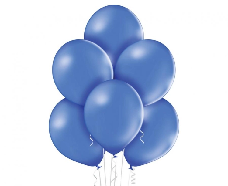 Balon lateksowy z helem, 30cm Pastel Chabrowe / Pastel Cornflower Blue 017 , Balonogram