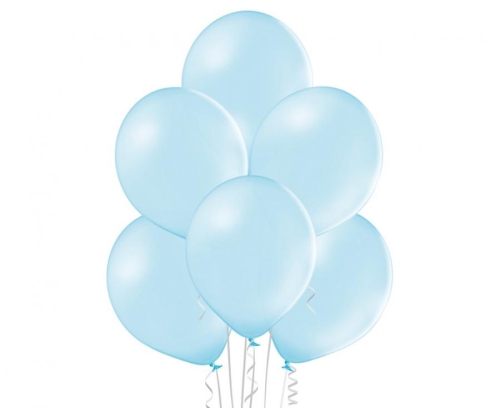 Balon lateksowy z helem, 30cm Pastel Błękit Nieba/ Pastel Sky Blue 003, Balonogram