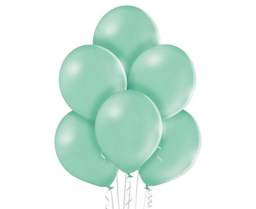 Balon lateksowy z helem, 30cm Pastel Jasnozielone/ Pastel Light Green 446, Balonogram