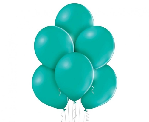 Balon lateksowy z helem, 30cm Pastel Turkusowe/ Pastel Turquoise 013, Balonogram
