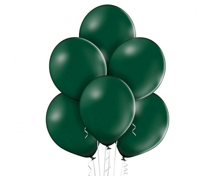 Balon lateksowy z helem, 30cm Pastel ciemne Zielone / Pastel Dark Green 411, Balonogram