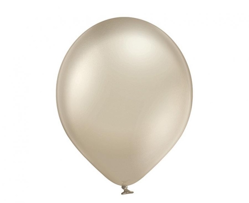 Balon lateksowy z helem, 30cm Glossy Jasnomigdałowe / Glossy Light Almond 611, Balonogram