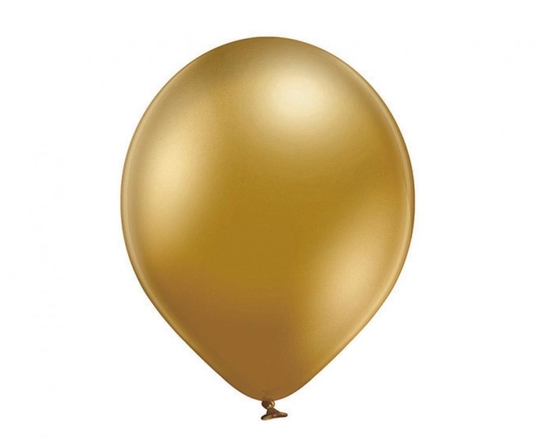 Balon lateksowy z helem, 30cm Glossy Rich Gold 616, Balonogram