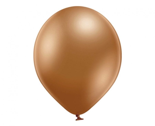 Balon lateksowy z helem, 30cm Glossy Miedziane/ Glossy Copper 607, Balonogram