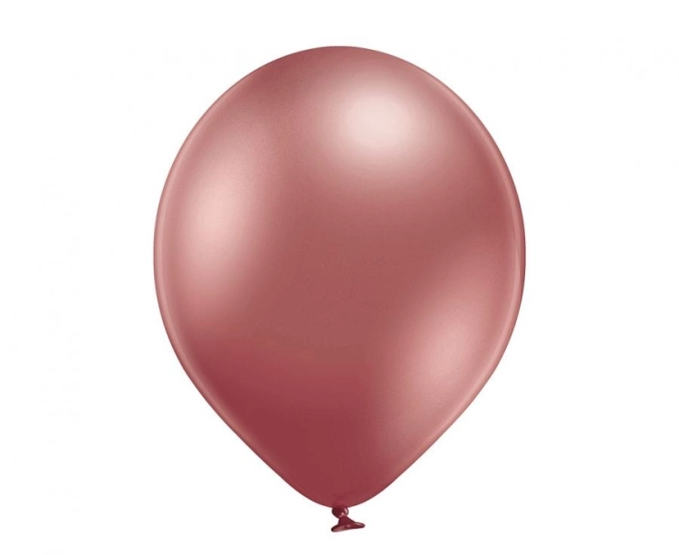 Balon lateksowy z helem, 30cm Glossy Ciemnoróżowe Złote / Glossy Rose Gold 606, Balonogram