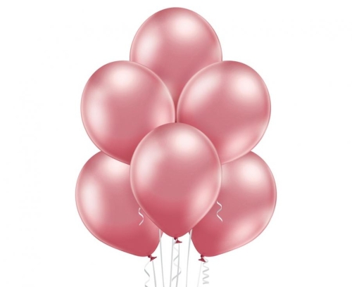 Balon lateksowy z helem, 30cm Glossy Różowe / Glossy Pink 604 , Balonogram