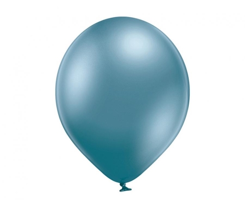 Balon lateksowy z helem, 30cm Glossy Niebieskie / Glossy Blue 605 , Balonogram