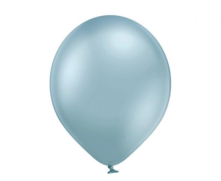 Balon lateksowy z helem, 30cm Glossy Jasnoniebieskie / Glossy Light Blue 615, Balonogram
