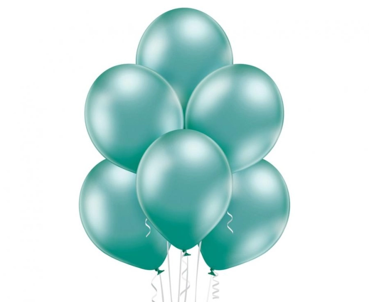 Balon lateksowy z helem, 30cm Glossy Zielone / Glossy Green 603, Balonogram