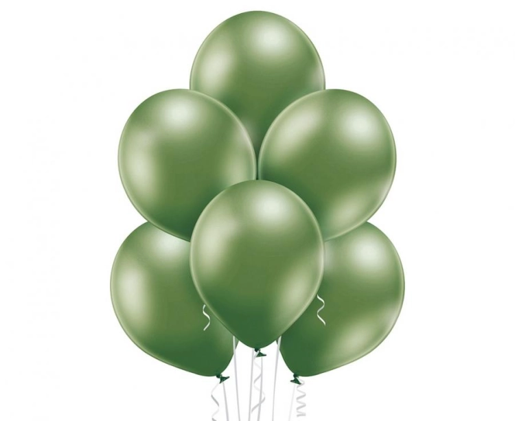 Balon lateksowy z helem, 30cm Glossy Limonkowe / Glossy Lime Green 608, Balonogram