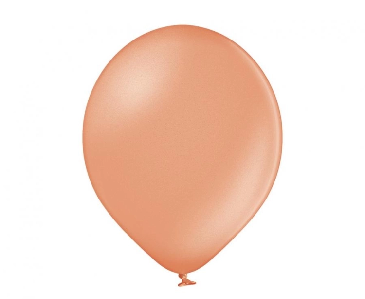 Balon lateksowy z helem, 30cm Metalik Różowo-Złote / Metallic Rose Gold 091, Balonogram