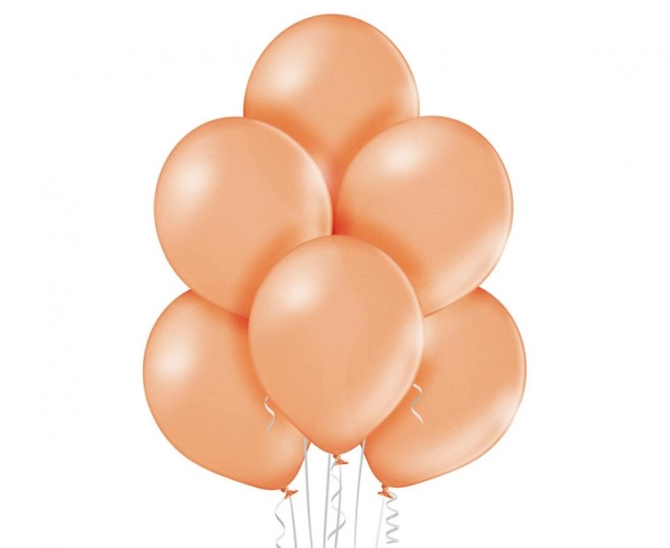 Balon lateksowy z helem, 30cm Metalik Różowo-Złote / Metallic Rose Gold 091, Balonogram