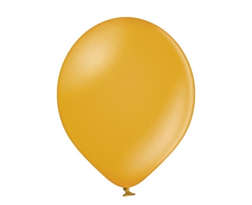 Balon lateksowy z helem, 30cm Metalik Złote / Metallic Gold 060, Balonogram
