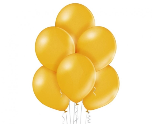Balon lateksowy z helem, 30cm Metalik Złote / Metallic Gold 060, Balonogram