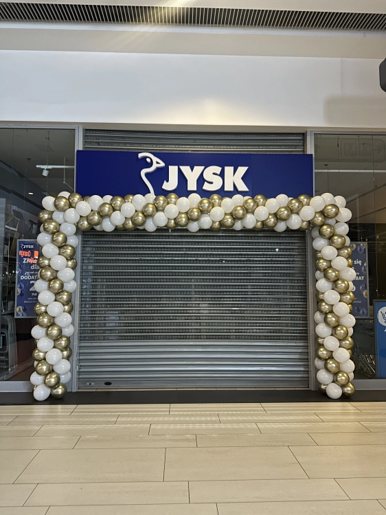 Brama balonowa klasyczna na otwarcie salonu
