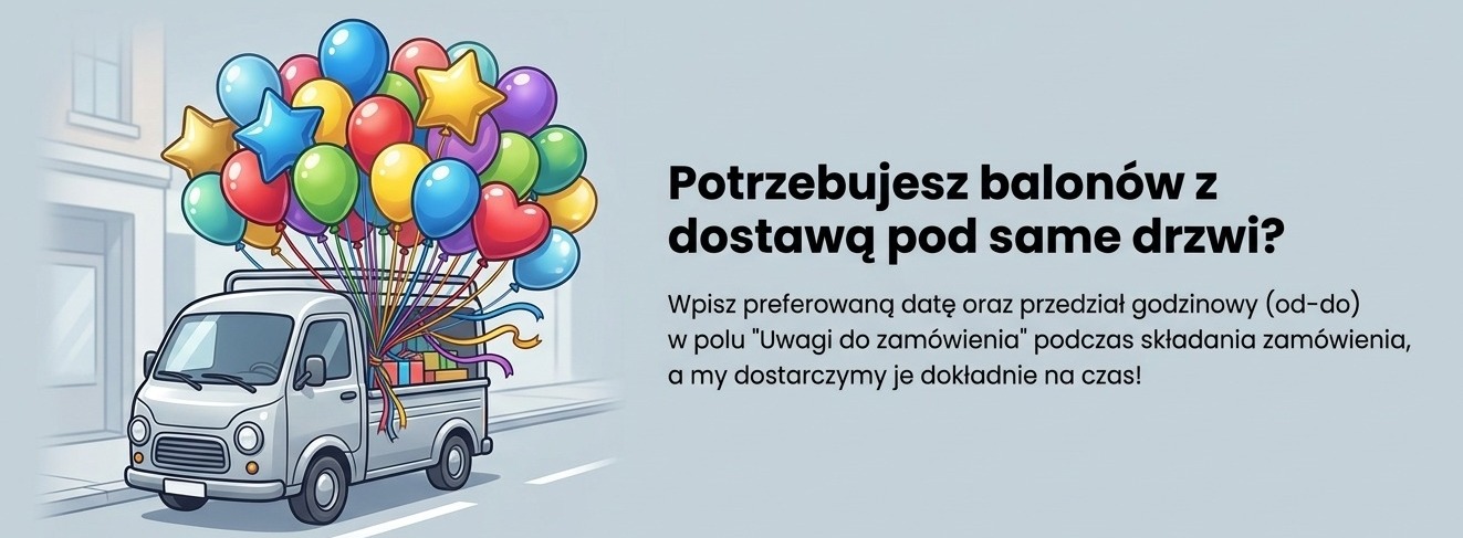 Dostawa balonów pod drzwi